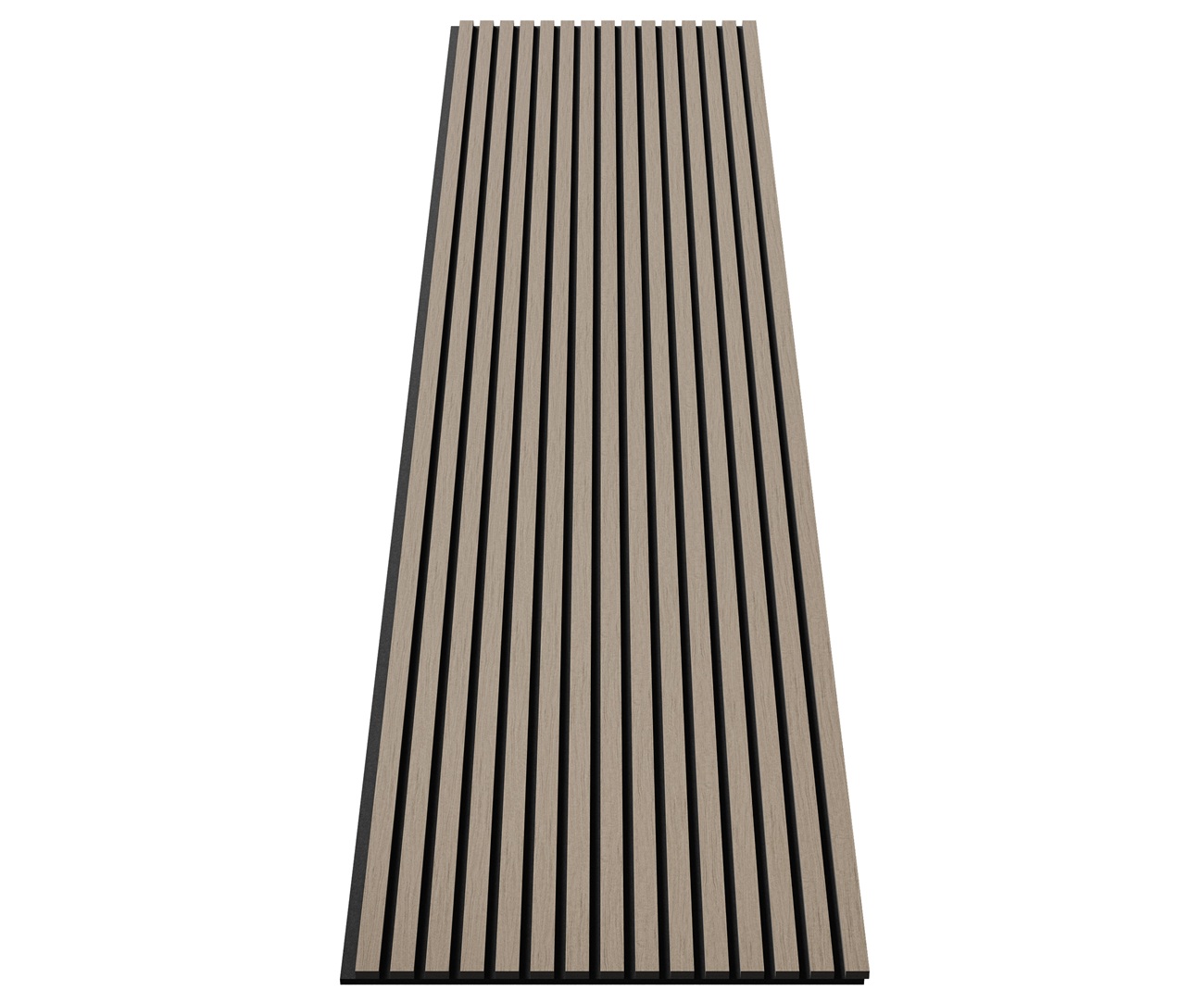 МДФ стеновая панель акустическая Cosca Decor Монако Дуб Латте Бежевый черный войлок 2750×600×21